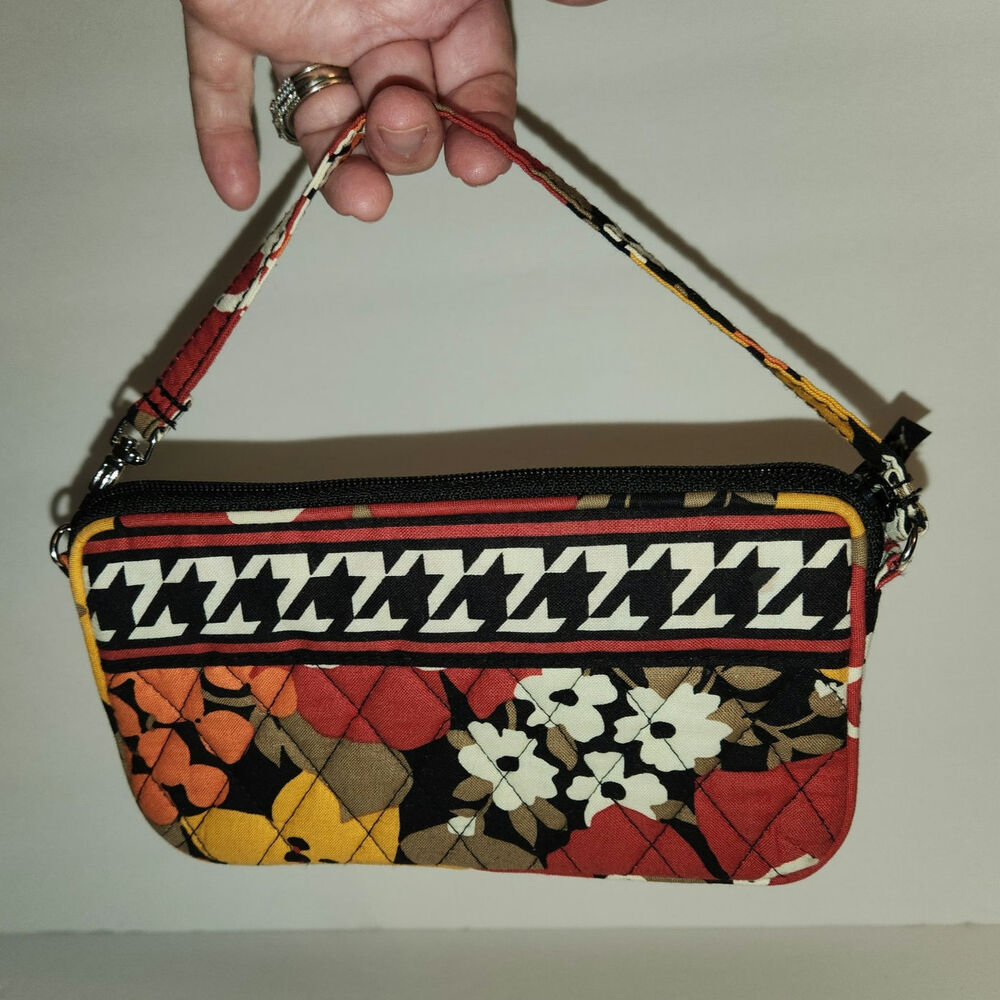 VERA BRADLEY‎ Bittersweet Wristlet Wallet Phone Zip Colorful Quilted Floral Boho